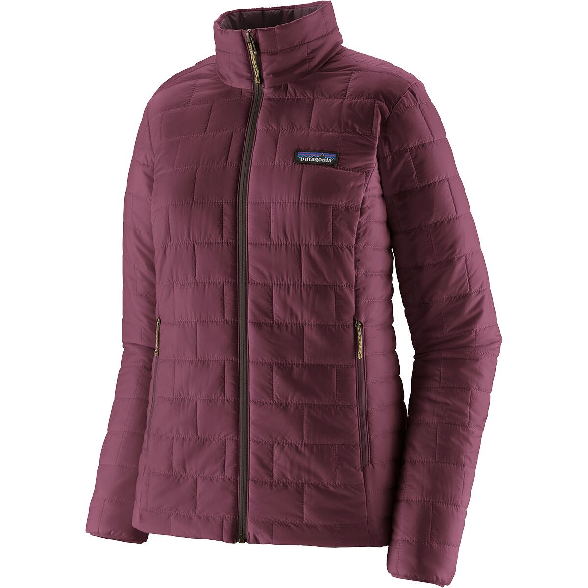 Womens Patagonia Nano Puff Jacket in Berry Fig