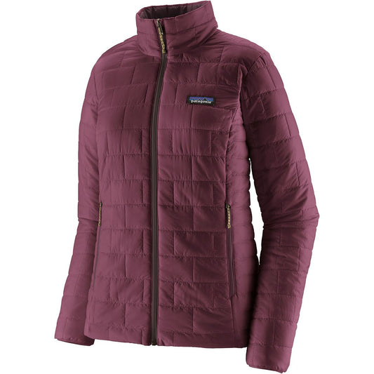 Womens Patagonia Nano Puff Jacket in Berry Fig