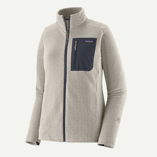 Womens Patagonia R1 Air Jacket in Birch White