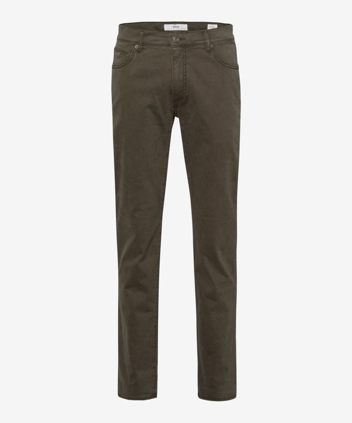 Brax Cadiz Marathon Five Pocket Pant in Khaki