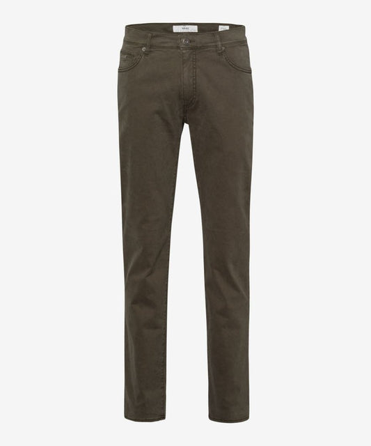 Brax Cadiz Marathon Five Pocket Pant in Khaki