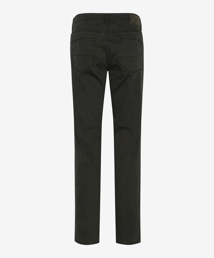 Brax Cadiz Marathon Print 5-Pocket Pant in Olive