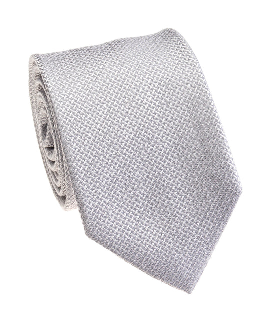 Pacific Silk 100% Silk Necktie in Silver