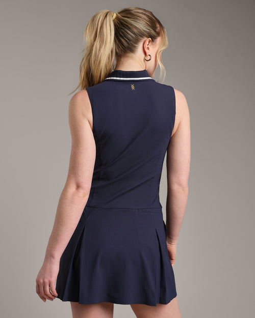 Rhone Womens Birdie Dress in Navy Blue