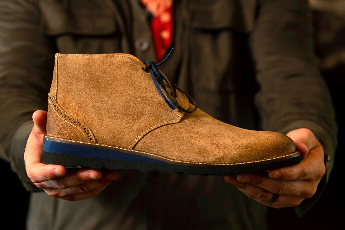 Martin Dingman Blue Ridge Suede Chukka - Khaki