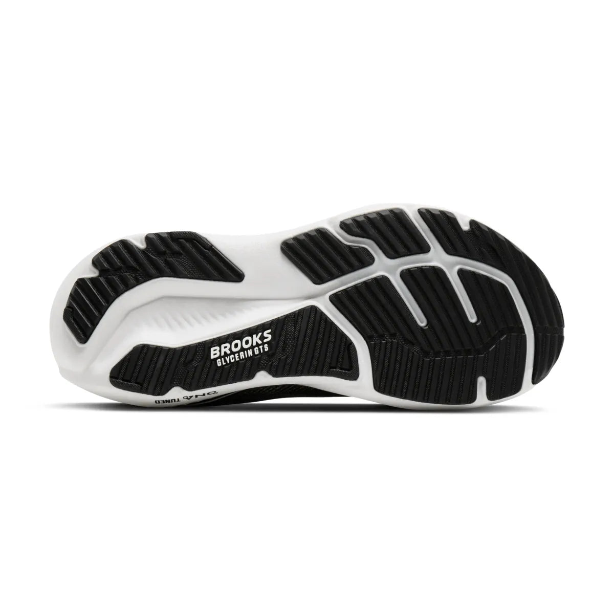 Womens Brooks Glycerin GTS 23 Running Shoe in Black/Grey/White