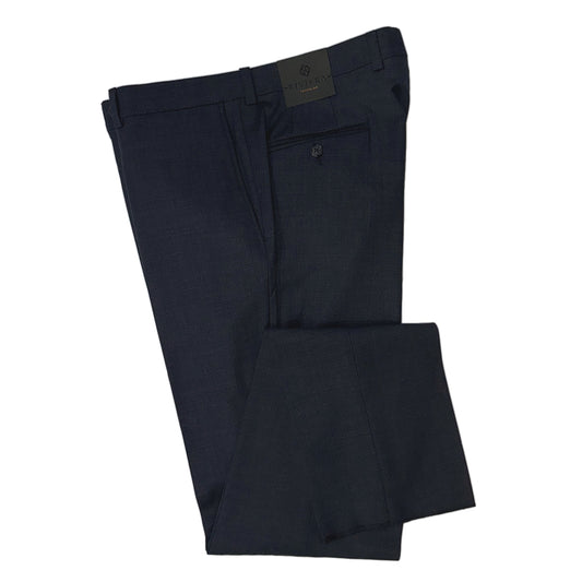 Riviera by Jack Victor- Traveler Dress Pant in Charcoal Blue