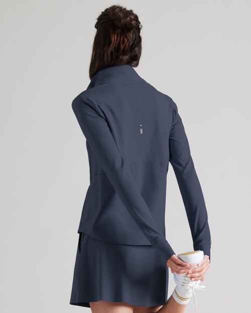 Womens Rhone Course to Court Quarter Zip in Navy