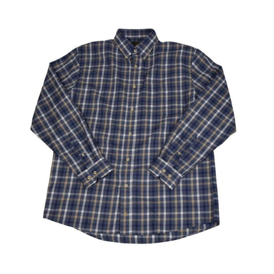 F/X Fusion Woven Sportshirt in Grey Twill Check