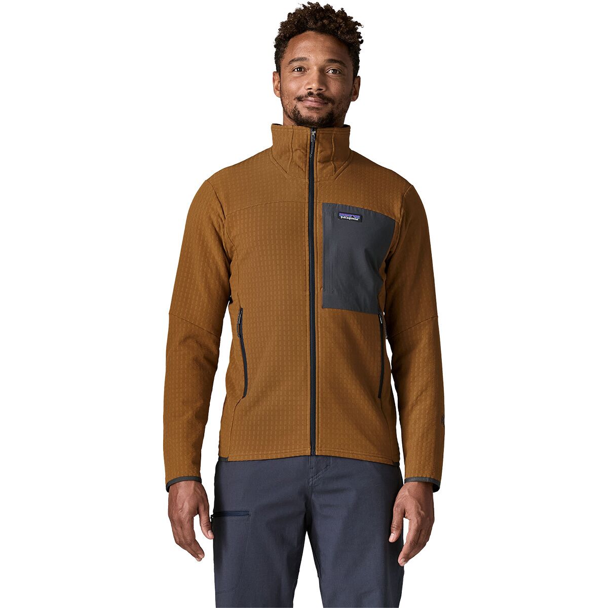 Patagonia Mens R2 TechFace Jacket in Deer Brown