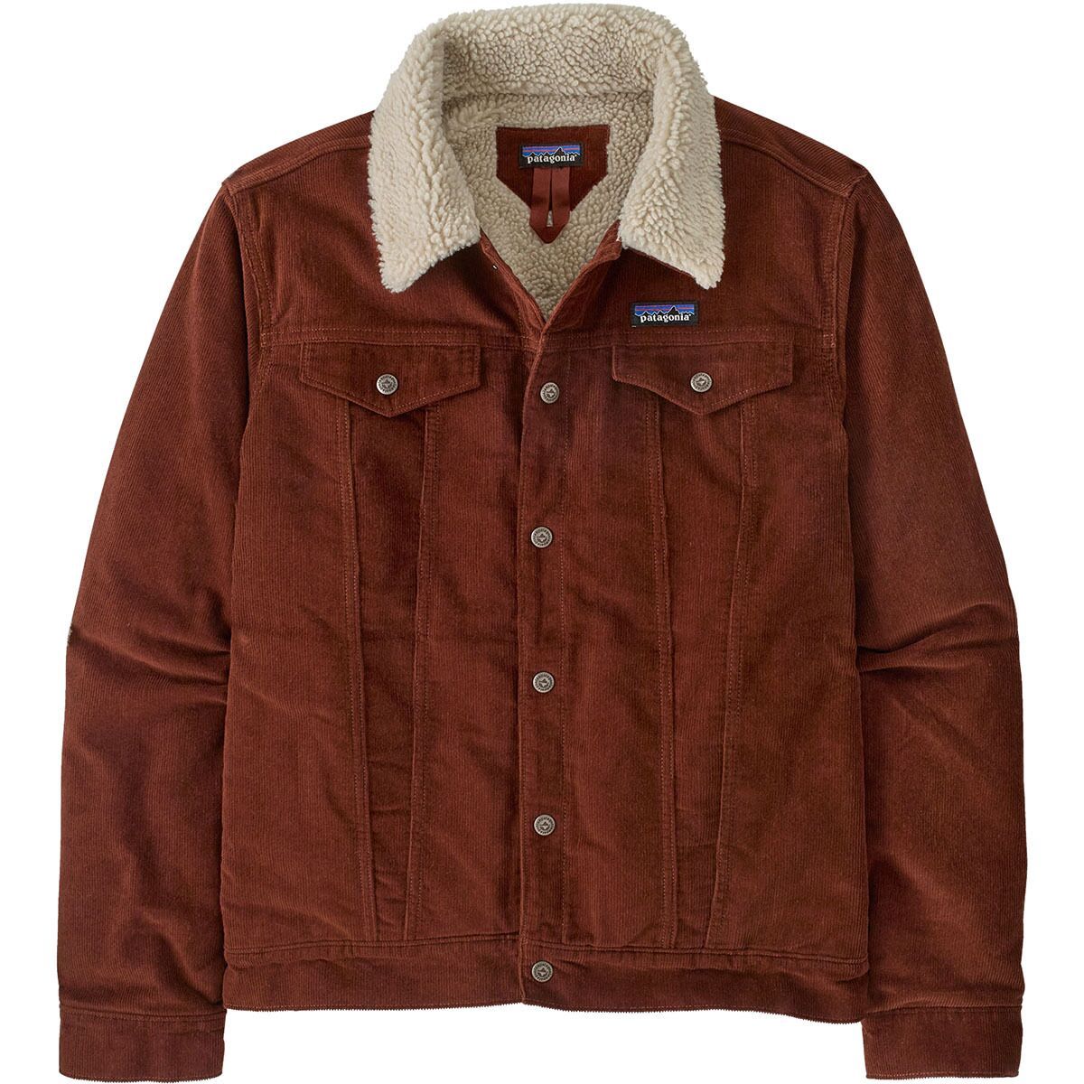 Pagatonia Mens Pile Lined Trucker Jacket in Dried Vanilla