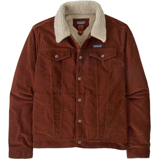 Pagatonia Mens Pile Lined Trucker Jacket in Dried Vanilla