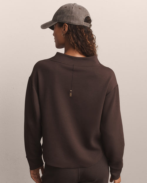 Womens Rhone Dreamglow Easy Pullover in Dark Espresso