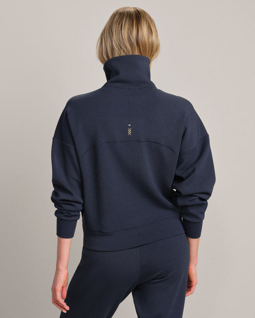 Womens Rhone Dreamglow Half Zip in Navy