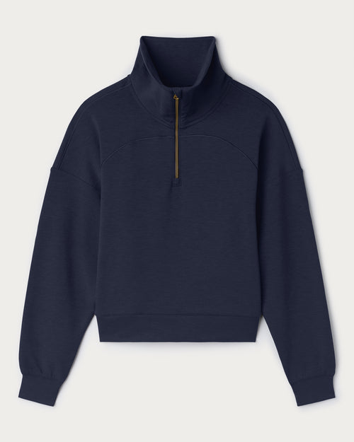 Womens Rhone Dreamglow Half Zip in Navy