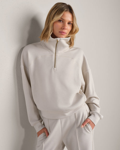 Womens Rhone Dreamglow Half Zip in Sand