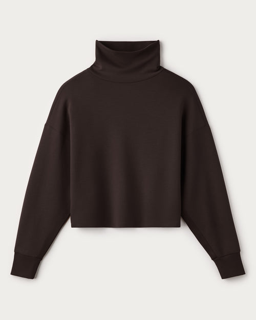 Womens Rhone Dreamglow Mock Neck in Dark Espresso