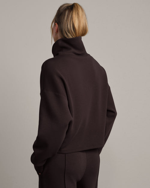 Womens Rhone Dreamglow Mock Neck in Dark Espresso