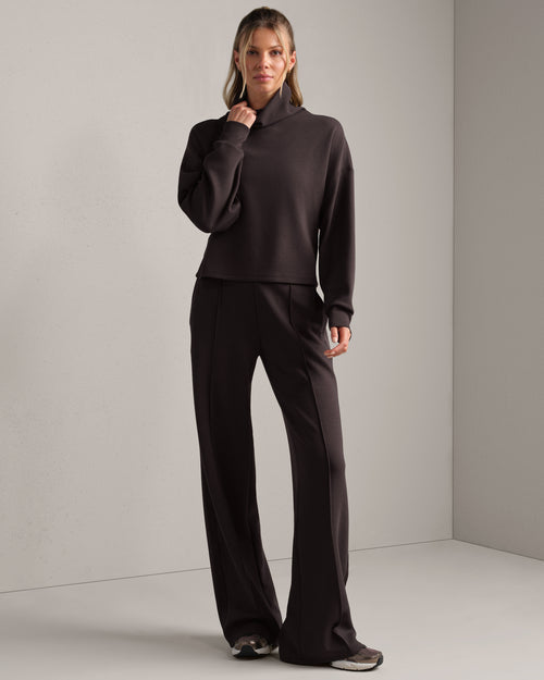 Womens Rhone Dreamglow Mock Neck in Dark Espresso