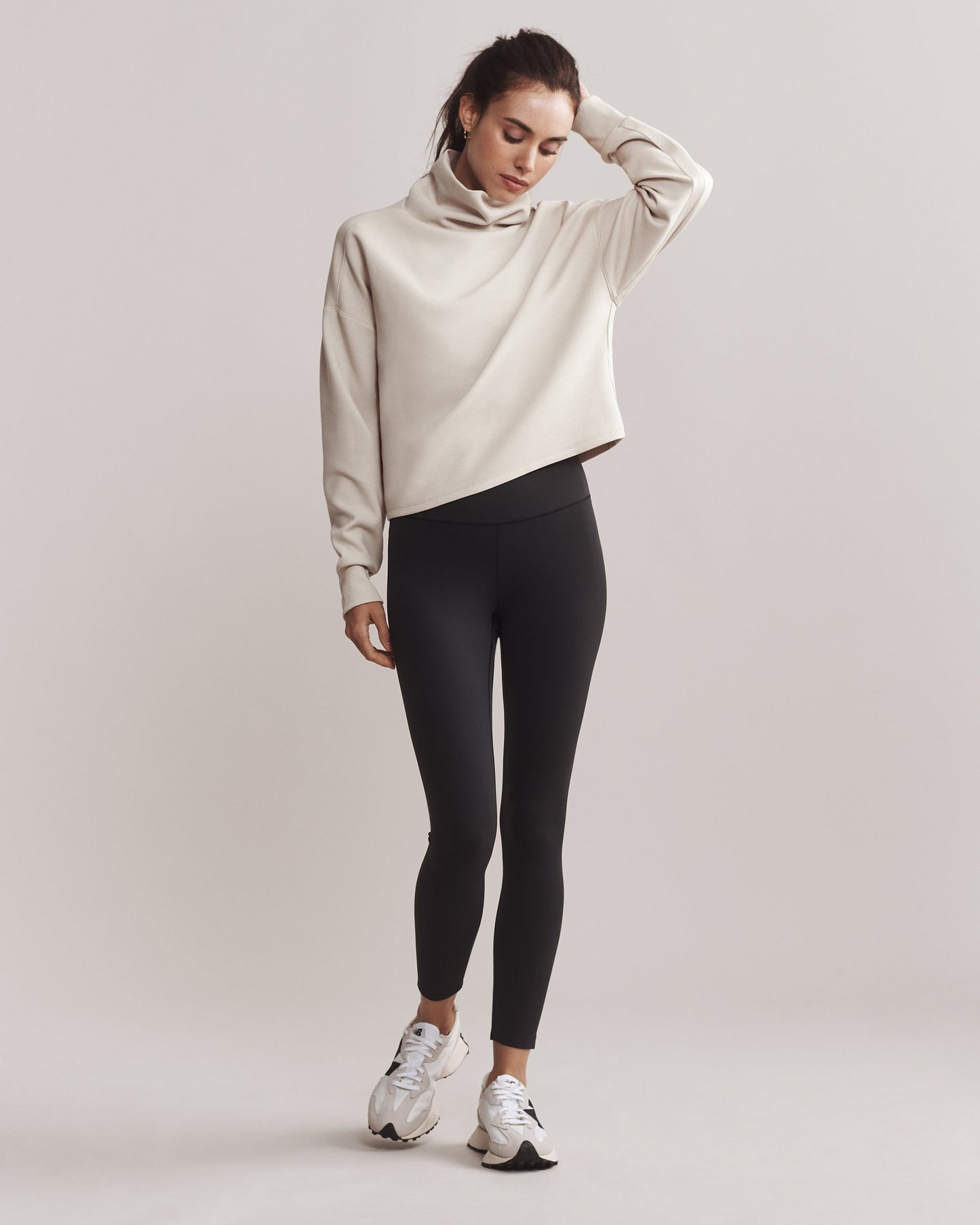 Womens Rhone Dreamglow Mock Neck in Sand