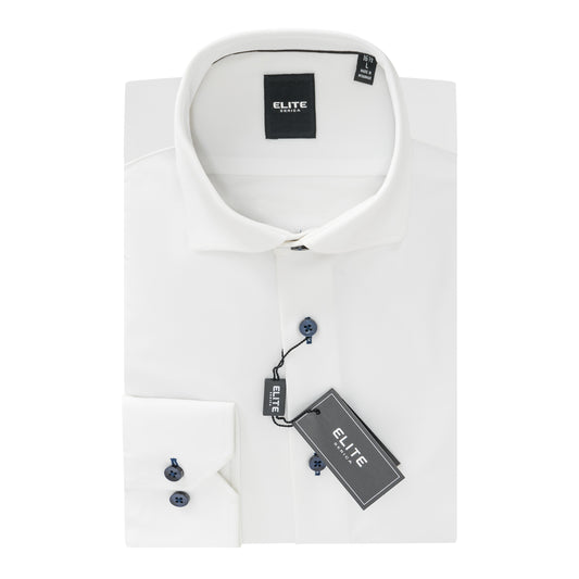 Serica Elite Slim Fit Dress Shirt in White