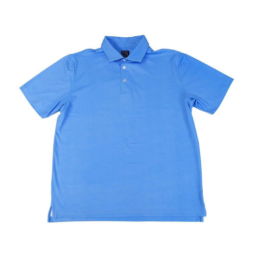 F/X Fusion Printed 2-Color Stitch Polo in Blue
