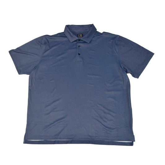F/X Fusion Printed 2-Color Stitch Polo in Navy