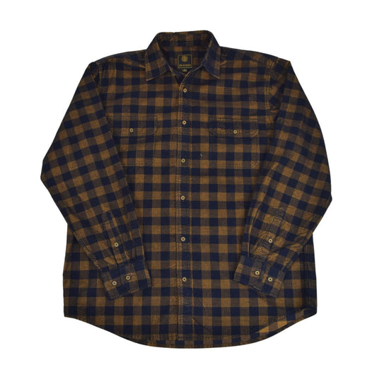 F/X Fusion Reverse Corduroy Sportshirt in Navy/Acorn Check