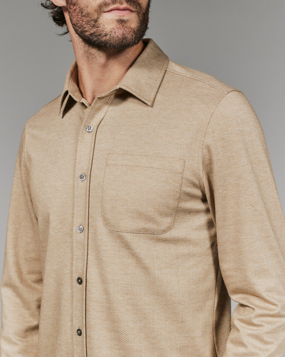 7 Diamonds Generation™ Knit Shirt in Tan