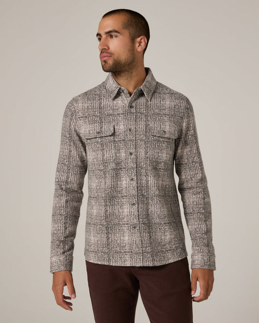 7 Diamonds Generation Plaid Shirt in Grey