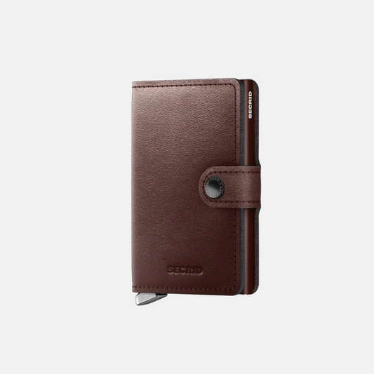 Secrid Premium Mini Wallet in Dusk Dark Brown