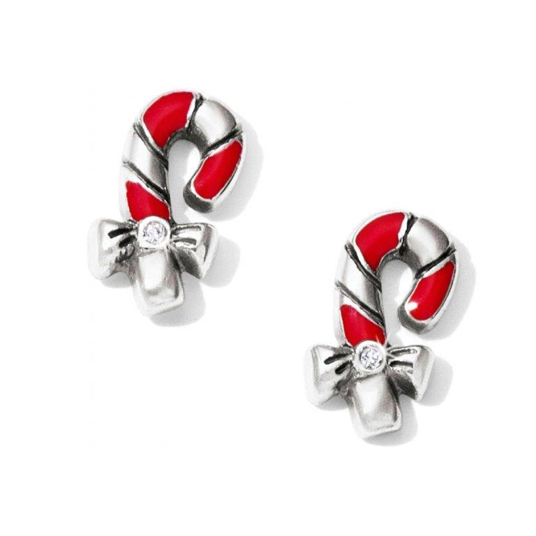 Womens Brighton   Christmas Candy Cane   Mini Post Earrings