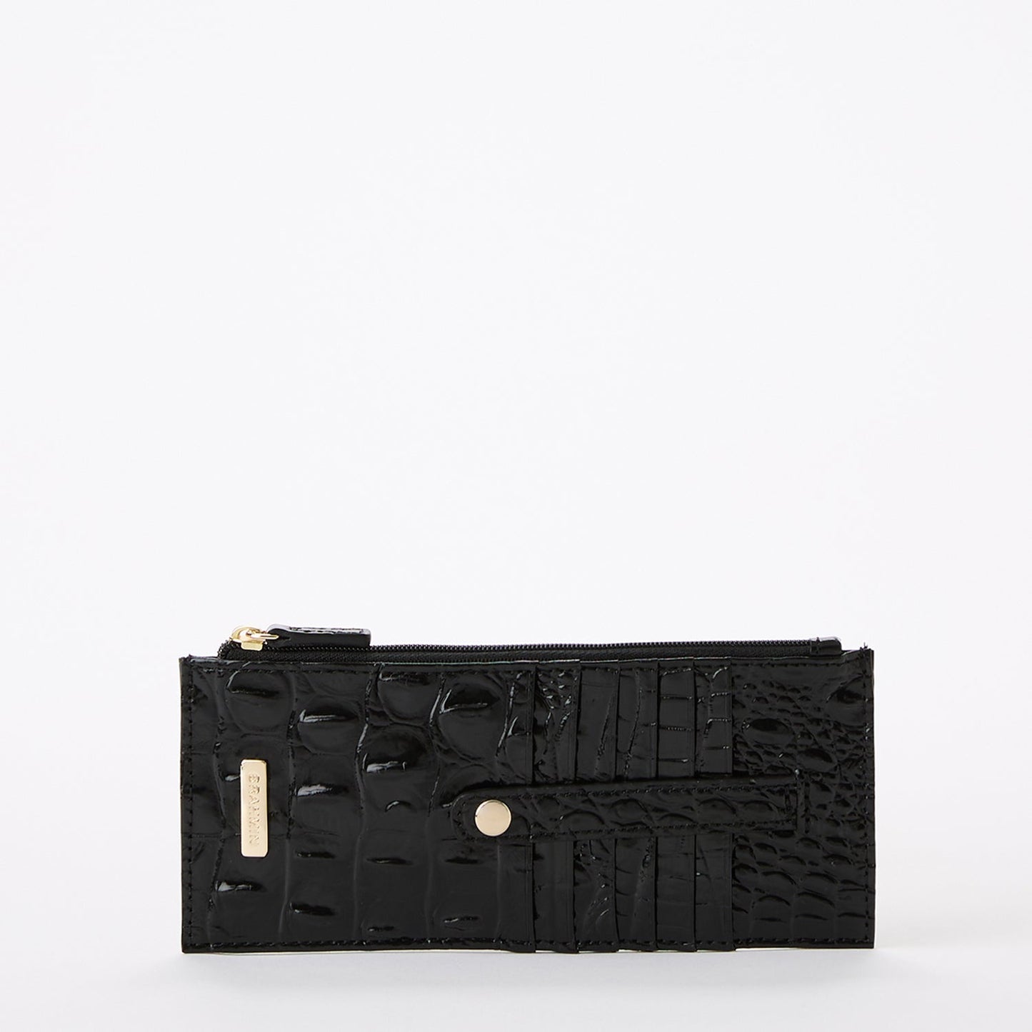 Brahmin Black Melbourne Credit Card Wallet