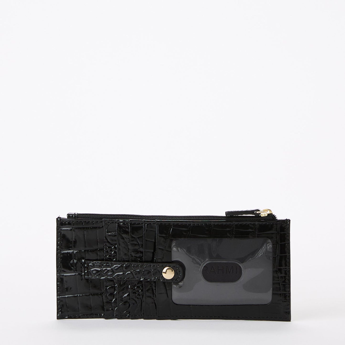 Brahmin Black Melbourne Credit Card Wallet