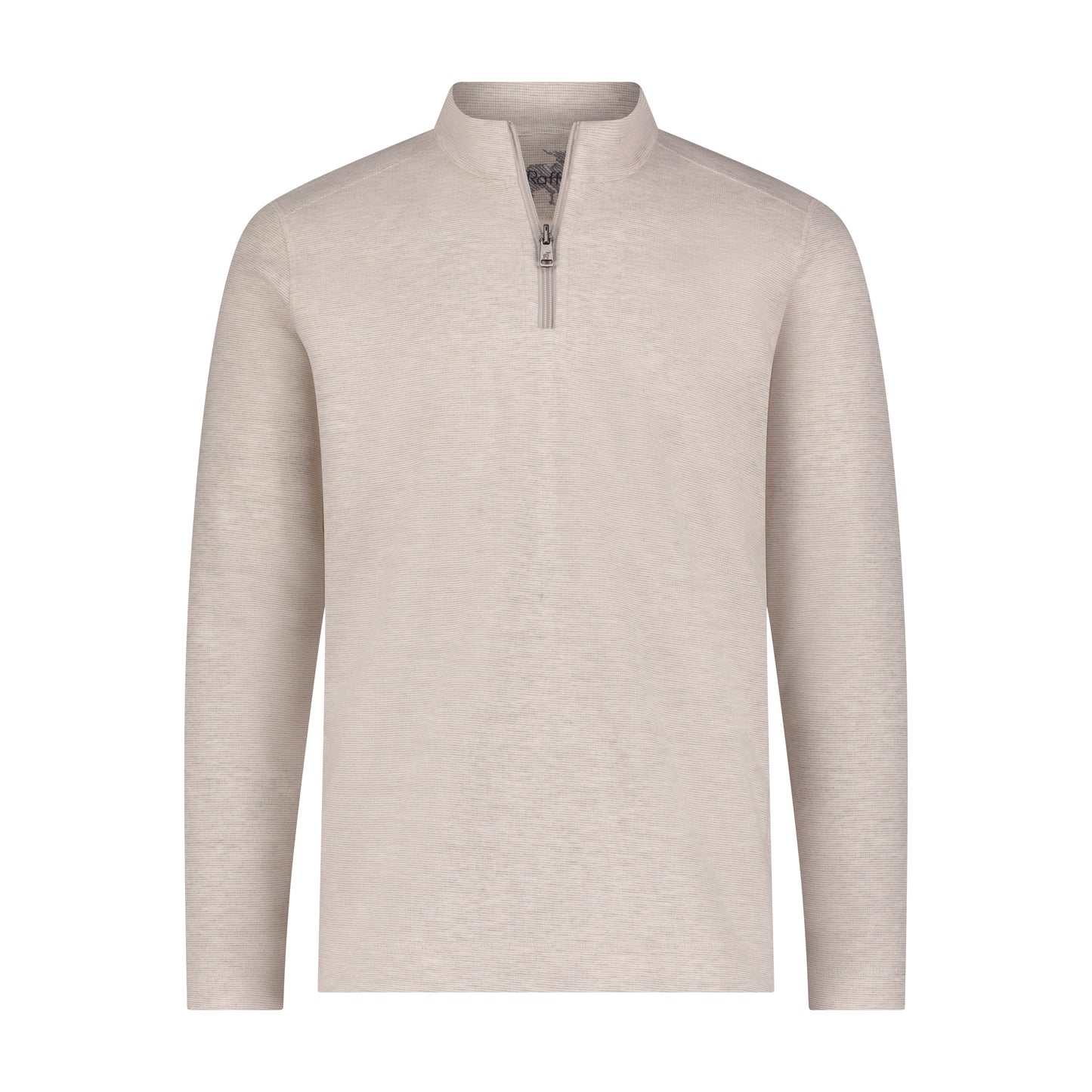 Raffi Barron Quarter Zip Sweater in Beige