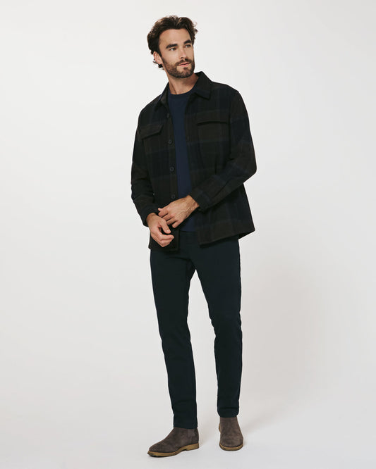 7 Diamonds Sea Ranch Overshirt Jacket in Dark Olive