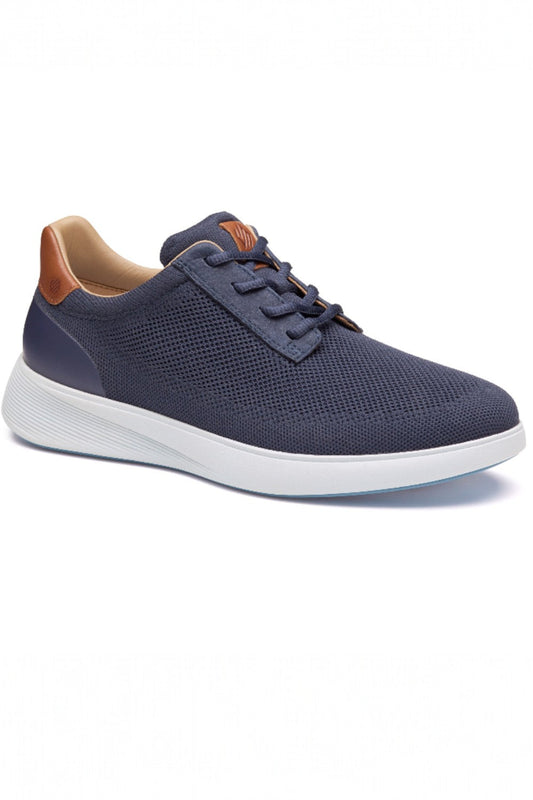 Johnston & Murphy Ackerson Knit Plain Toe Sneaker in Navy