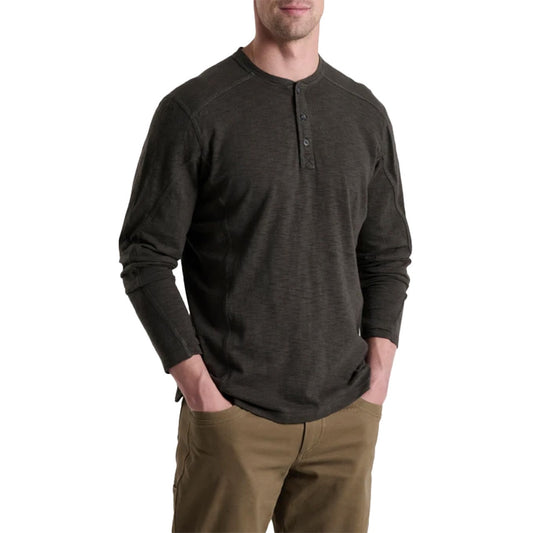 Kuhl Mens Rukus Henley in Carbon