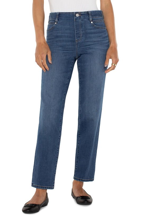 Womens Liverpool Gia Glider Slim Fit Jean in Sage Creek