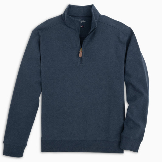 Hornor & Harrison Chandler Quarter Zip Pullover in Navy