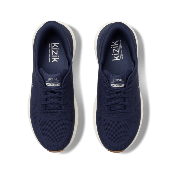 Kizik Athens 2 Knit Slip in Sneaker in Naval Academy