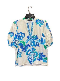 Womens Maude Vivante Raya Top in Ocean Bloom