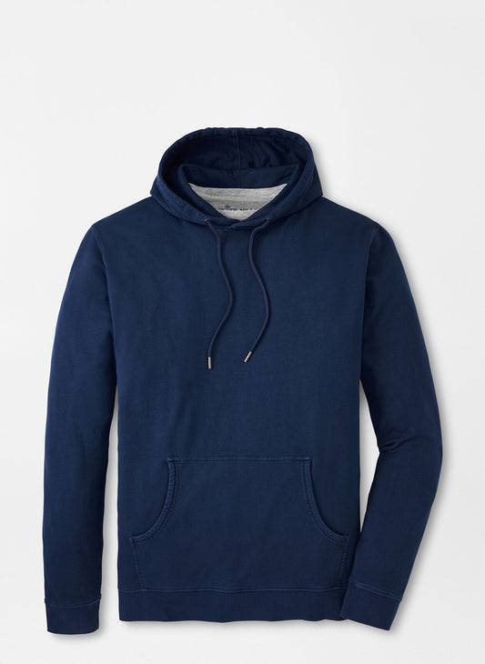 Peter Millar Lava Wash Hoodie in Navy