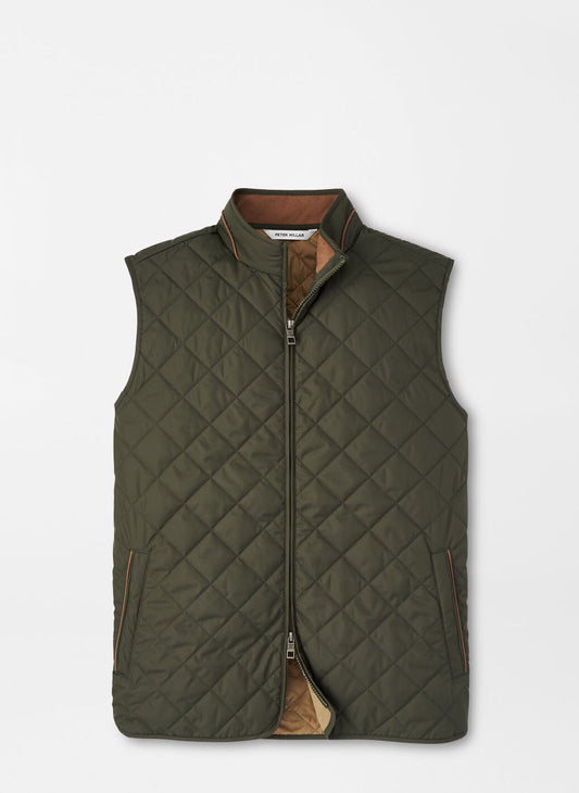 Peter Millar Essex Vest in Dark Olive