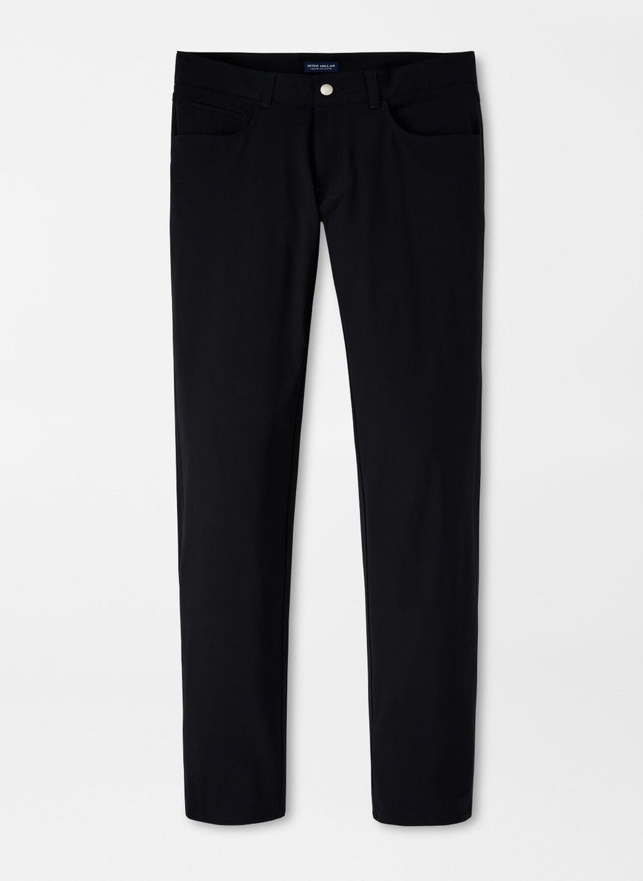 Peter Millar Bingham Performance Five-Pocket Pant in Black