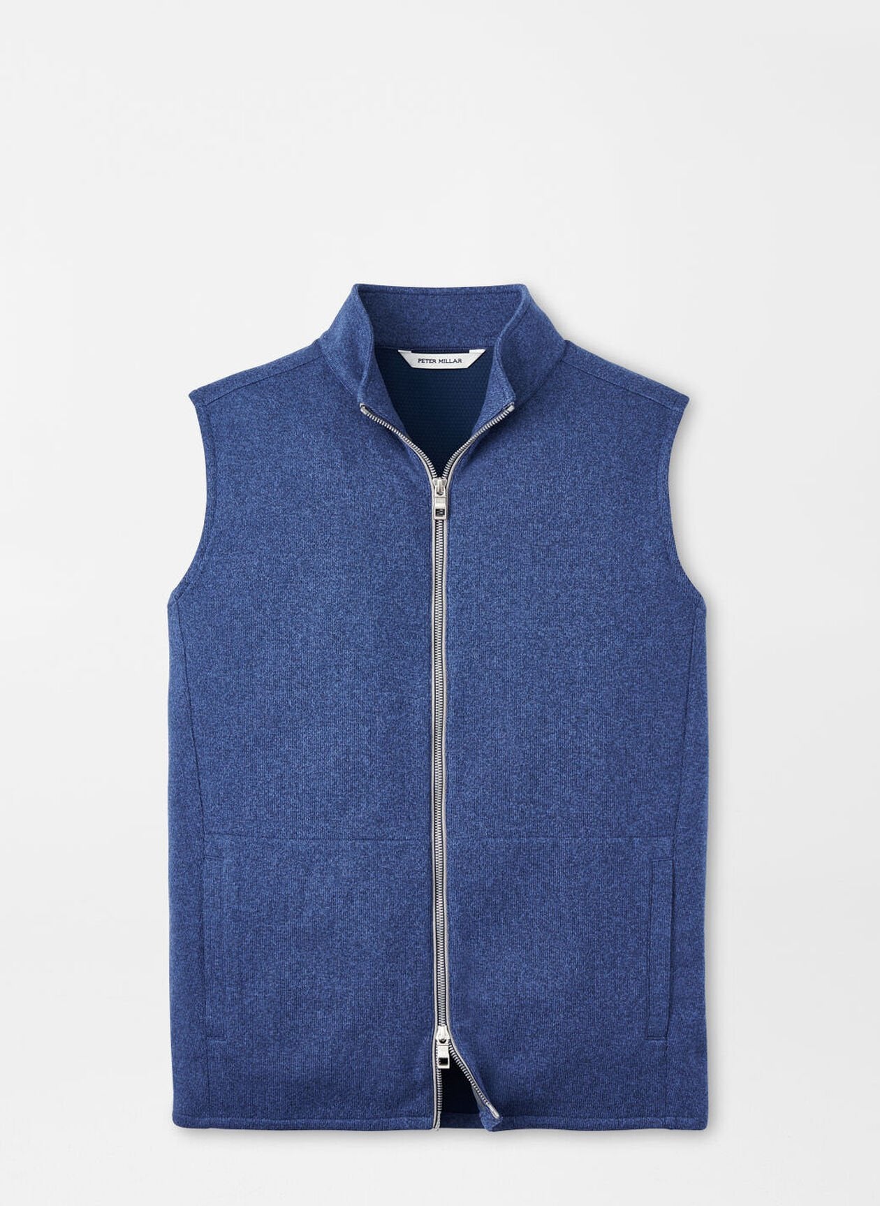 Peter Millar Crown Sweater Fleece Vest in Ocean Blue