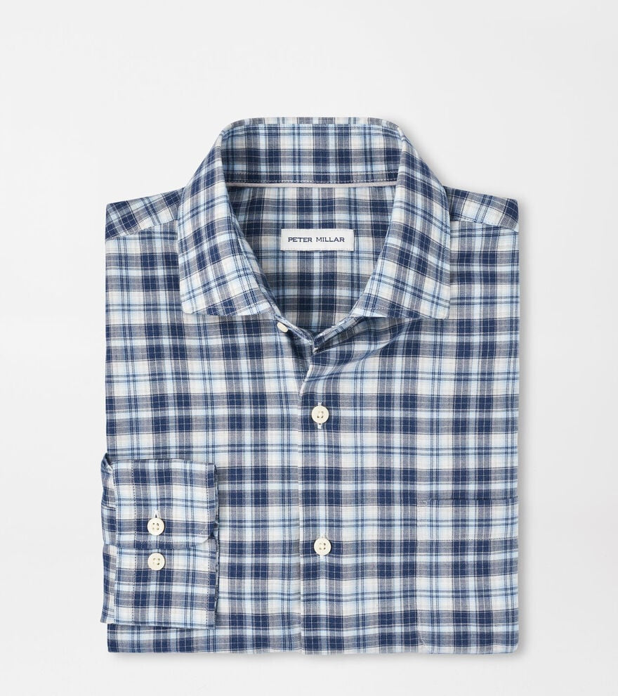 Peter Millar Brooks Summer Soft Cotton Sport Shirt in Galaxy