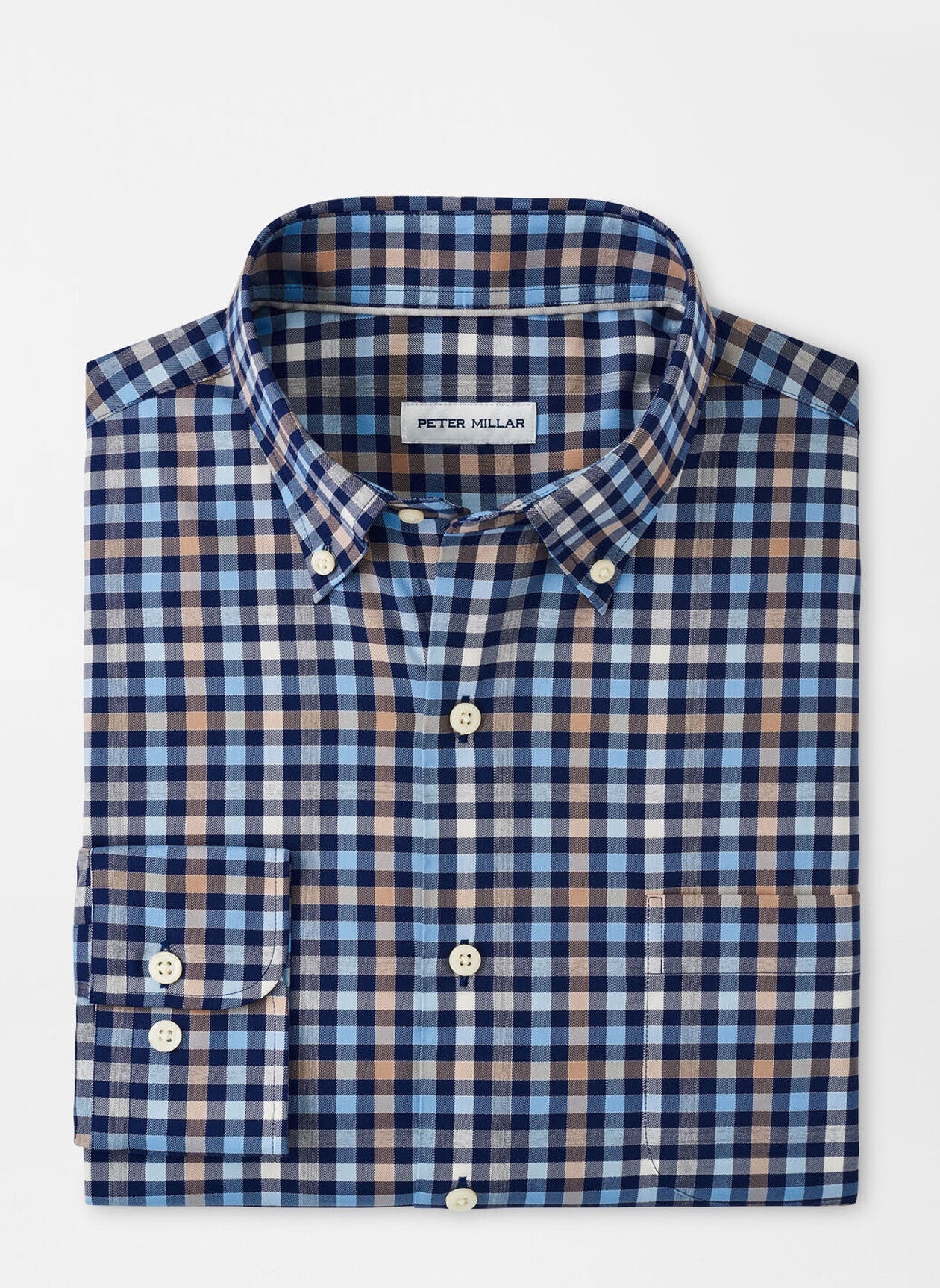 Peter Millar Chambly Crown Lite Cotton-Stretch Sport Shirt in Navy