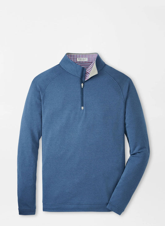 Peter Millar Beaumont Performance Quarter-Zip in Oslo Grey