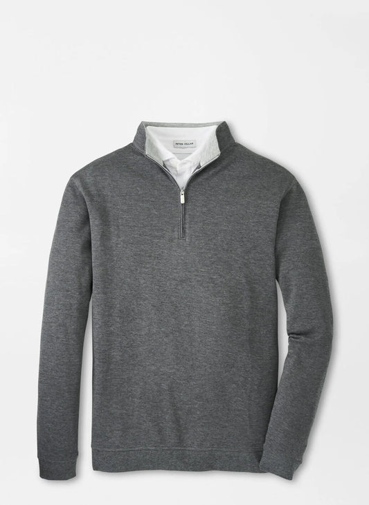 Peter Millar Crown Comfort Pullover in Charcoal